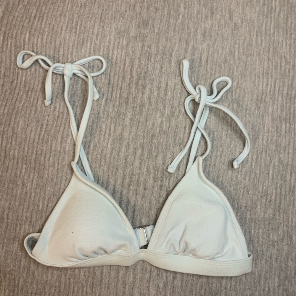 Xhilaration White Bra with Adjustable Ties